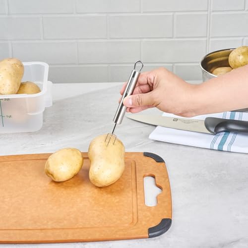 Restaurantware 6 in Stainless Steel Potato Peeling Fork - Image 5