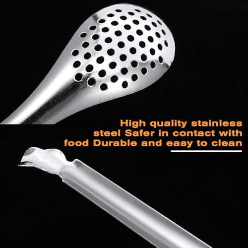 2Pcs Spherification Spoon Small Slotted Spoons Stainless Steel Caviar Spoons - Image 3
