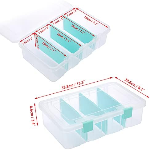 BTSKY Clear Plastic Dividing Storage Box - Image 3