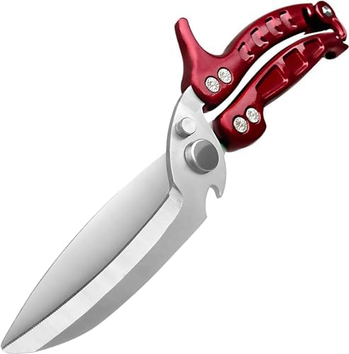 Kitchen Scissors, Poultry Shears Heavy Duty, Heavy Duty Poultry Shears by LUPOGRIGIO