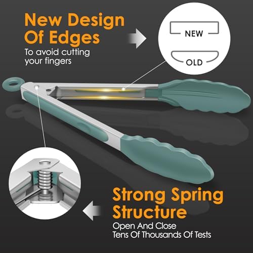 HOTEC Stainless Steel Kitchen Tongs - Image 5