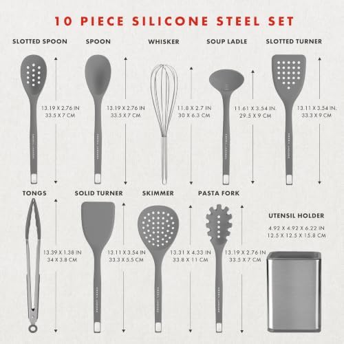 Emeril Lagasse 10-Piece Silicone Kitchen Utensil Set - Image 2