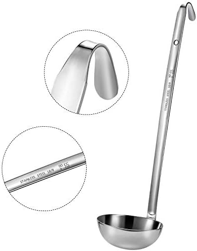 Meekoo 3 Pcs Stainless Steel Ladles Soup - Image 5