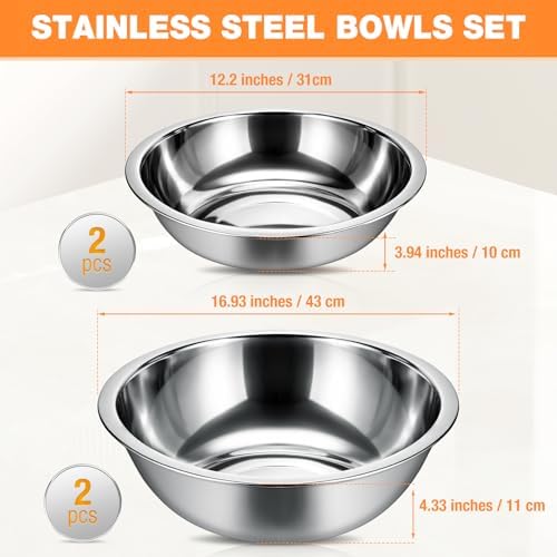 Stainless Steel Mixing Bowls Set - Image 2