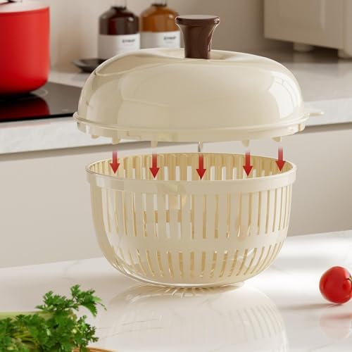 Salad Spinner, Salad Washer And Spinner, Fruit And Vegetable Washer & Dryer - Image 3