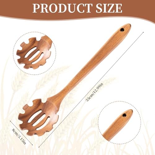 Pasta Spoon with Teeth Wooden Spoons - Image 2