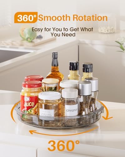 LAMU 2 Pack 10.6in Lazy Susan Organizer Turntable - Image 3