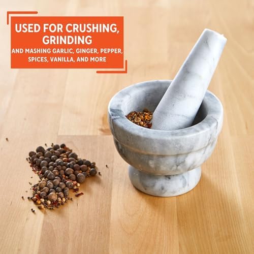 IMUSA USA 3.8" Marble Mortar and Pestle - Image 5