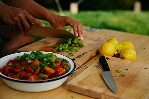 Snow Peak Folding Cutting Board & Knife Set - Image 4