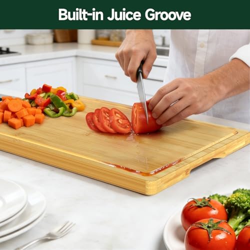 3-Piece Set Deep-Carbonized Bamboo Cutting Board - Image 4