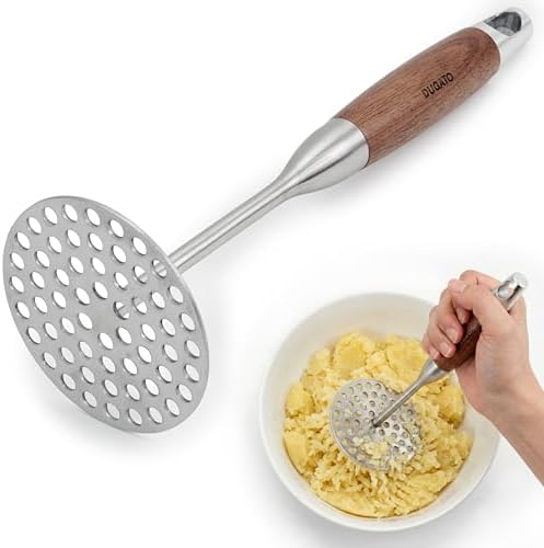 DUGATO Potato Masher, Stainless Steel Masher Tool by DUGATO