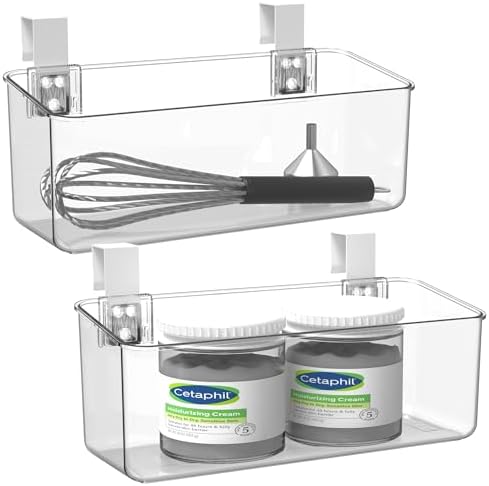 vacane 2 Pack Plastic Over Cabinet Door Organizer by vacane