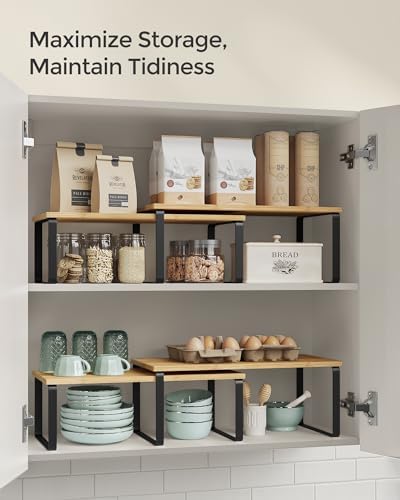 SONGMICS Cabinet Organizer Shelf, Kitchen Storage - Image 5