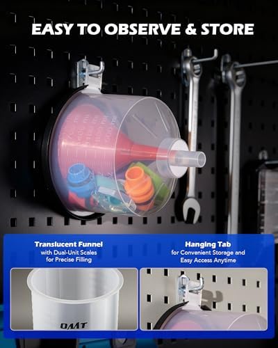 OMT 17 Piece No Spill Coolant Funnel Kit, Leakproof Coolant Bleeder Kit - Image 6