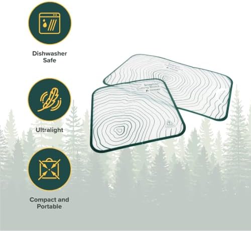 Coghlan’s Snapfold Cutting Board Set – 2-Piece Lightweight Folding Camp Cutting - Image 2