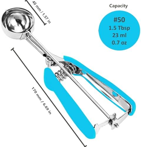 #50 Cookie Scoop, 1.5 Tbsp/ 23ml/ 0.7 oz Cookie Scoops - Image 6