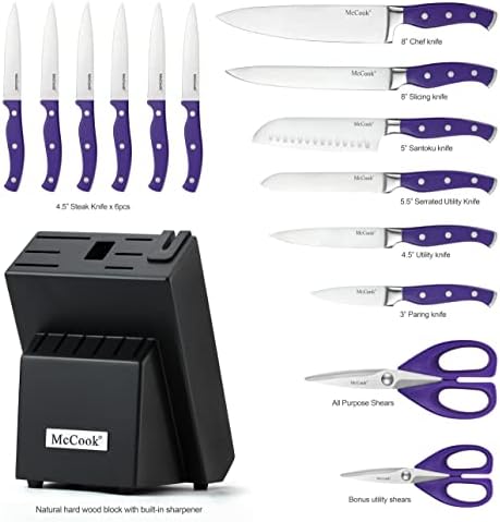 McCook MC27 14 Pieces Stainless Steel kitchen knife set - Image 2