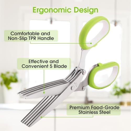 Upgraded Herb Scissors, Effortless Herb Shears Cutter Tool - Image 5