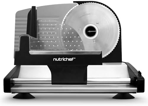 Nutrichef Electric Meat Slicer | 200W Automatic Meat, Deli & Bread Slicer | by NutriChef%E2%84%A2Kitchen