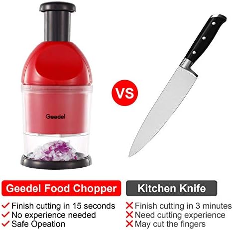 Geedel Food Chopper, Dishwasher Safe Slap Onion Cutter - Image 6