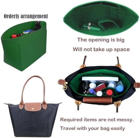 Lckaey Purse Organizer Insert for longchamp le pliage large Handbags Insert - Image 3