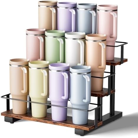 3-Tier Stanley Cup Holder for 12 40-Ounce Tumblers by Unknown