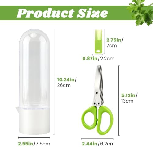 2 Pack Herb Saver for Refrigerator - Image 2