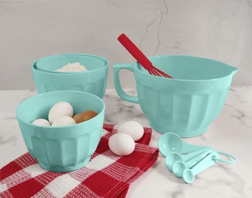 UP 4-Piece Latte Style Melamine Measuring Spoons Set, Professional Nesting - Image 4