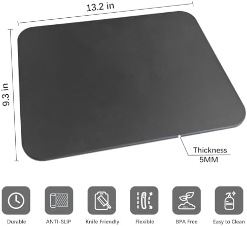 ZVP Thick TPU Cutting Boards for Kitchen, Rubber Flexible Cutting Board Mats - Image 5