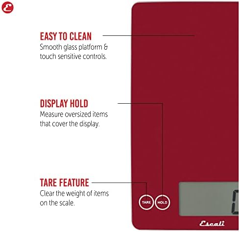 Escali Arti Glass Food Scale Digital Countertop Kitchen, Baking and Cooking - Image 2