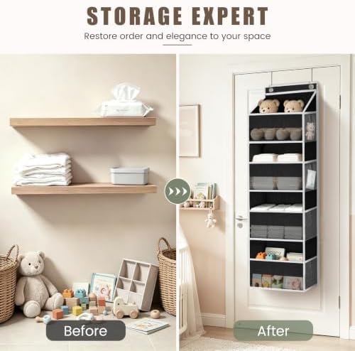 2 Pack 4 Tier Over the Door Organizer Provide Storage Space - Image 6