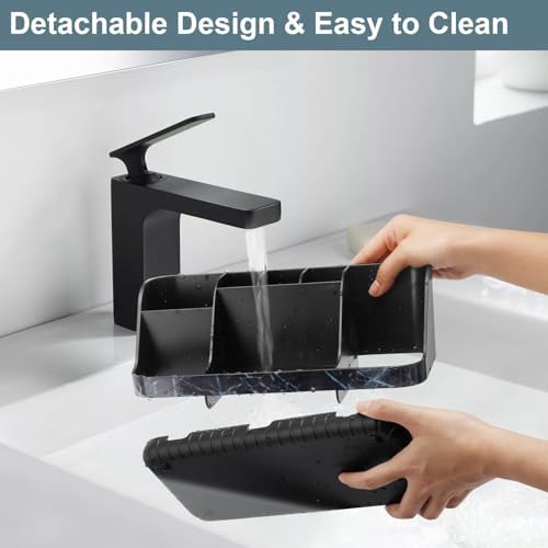 GFWARE Marble Black Toothbrush Holder - Image 3
