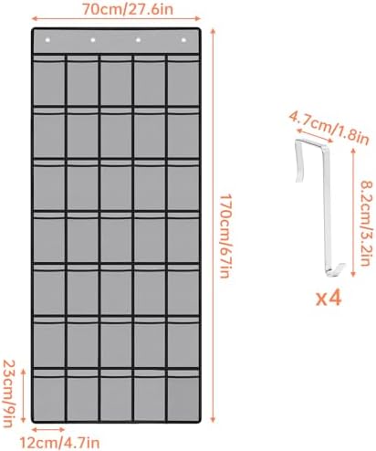 NiHome 35 Pockets Door Hanging Cup Organizer Fit - Image 2