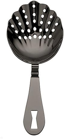 Barfly Scalloped Julep Bar Strainer, Gun Metal Black by BarflybyMercer