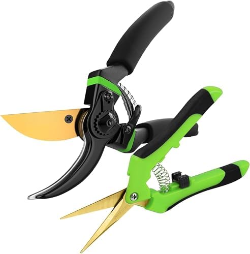 8.5" Professional Bypass Pruning Shears & Gardening Scissors Set by Craft911byLIME