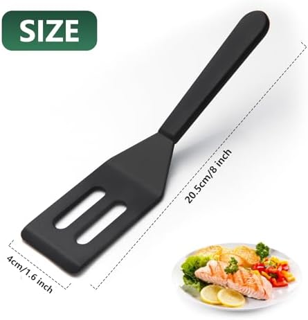 【2 Pack】Kunovo Small Spatula for Nonstick Cookware Mini Spatulas for kitchen Use - Image 6