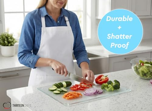 Thirteen Chefs Acrylic Cutting Board, 12x8 Inch Non Slip, Lightweight 1 lb - Image 3