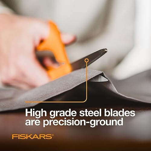 Fiskars 8" Original Orange-Handled Craft & Fabric Scissors, All Purpose - Image 3