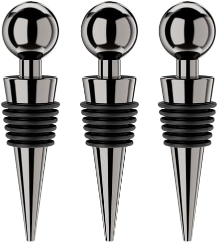 Wine Stoppers for Wine Bottles 3Pcs Vacuum Wine Bottle Stopper by BETTFOR