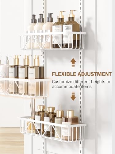 Delamu Adjustable Over the Door Pantry Organizer, 9-Tier Metal Pantry - Image 3