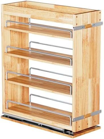 OCG 4 Tier Pull Out Spice Rack Holder Shelves, spice organization by OCG