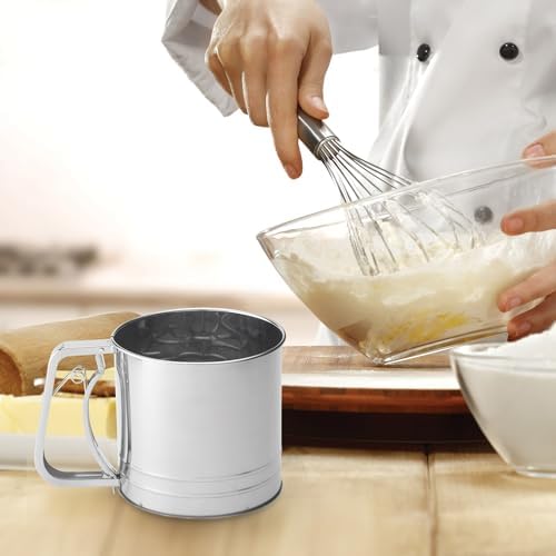 Mrs. Anderson’s Baking Hand Squeeze Flour Sifter, Stainless Steel, 5-Cup - Image 2