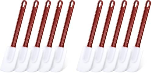 Meekoo 5 Pcs 14 Inch Rubber Spatula High Heat Resistant Silicone Spatula by meekoo