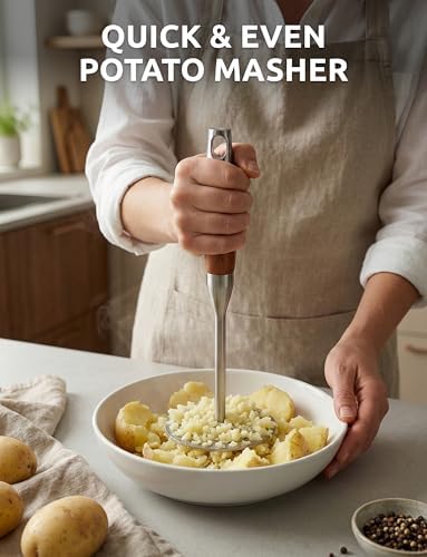 DUGATO Potato Masher, Stainless Steel Masher Tool - Image 2