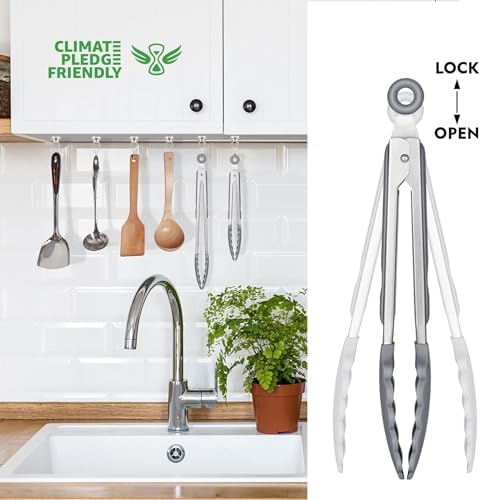 HOTEC Stainless Steel Kitchen Tongs - Image 5