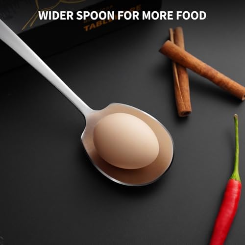 4 Piece Serving Spoons Set, 9.2-Inch Includes 2 Large, 2 Slotted - Image 4