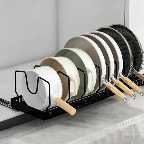 pots and pans organizer under cabinet, pot lid organizers inside cabinet holders by Unknown