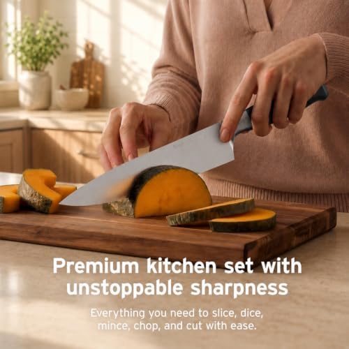 Ninja® NeverDull® 10-Pc German Steel Knife Set, NK32010BK1 - Image 4