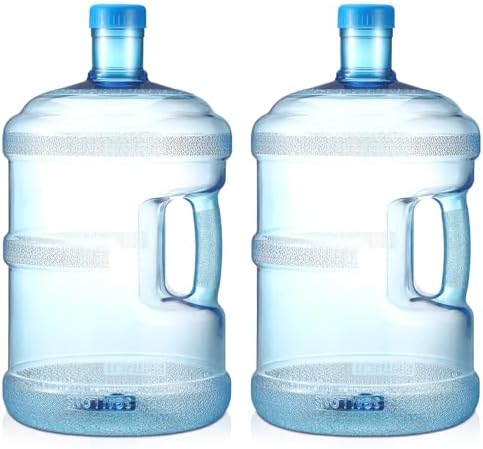 Bokon 2 Pieces Water Jugs Round Plastic Water Bottle by Bokon