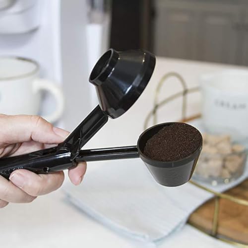 2PCS Coffee Measuring Scoop & Funnel, Refillable Ground Coffee Measuring Funnel - Image 5